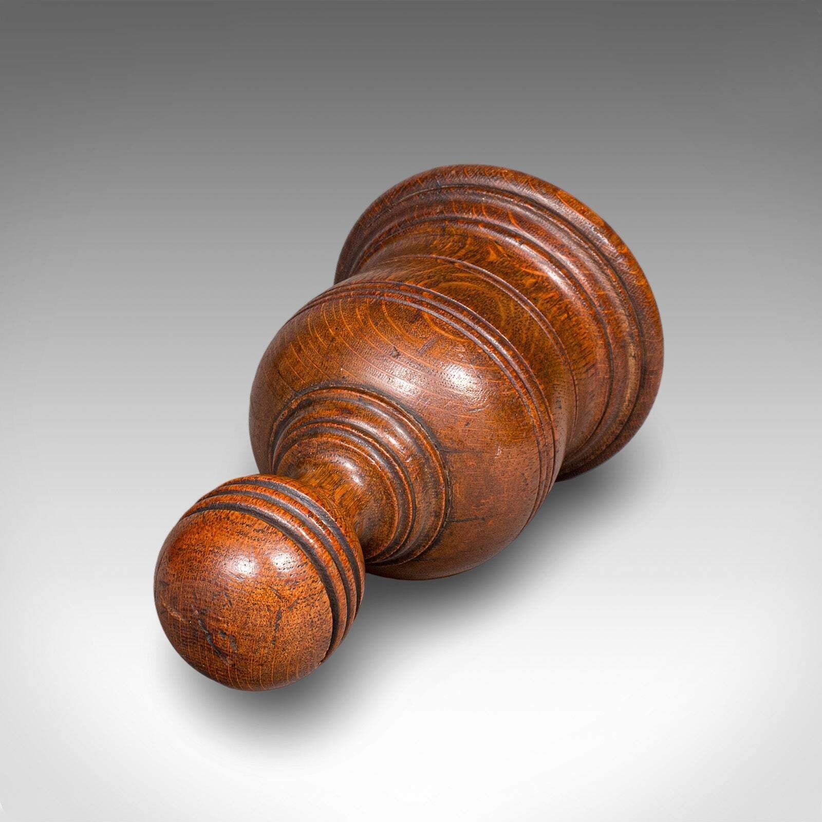 Antique Turned Doorstop, Scottish, Oak, Country House, Door Keeper, Victorian photo buy