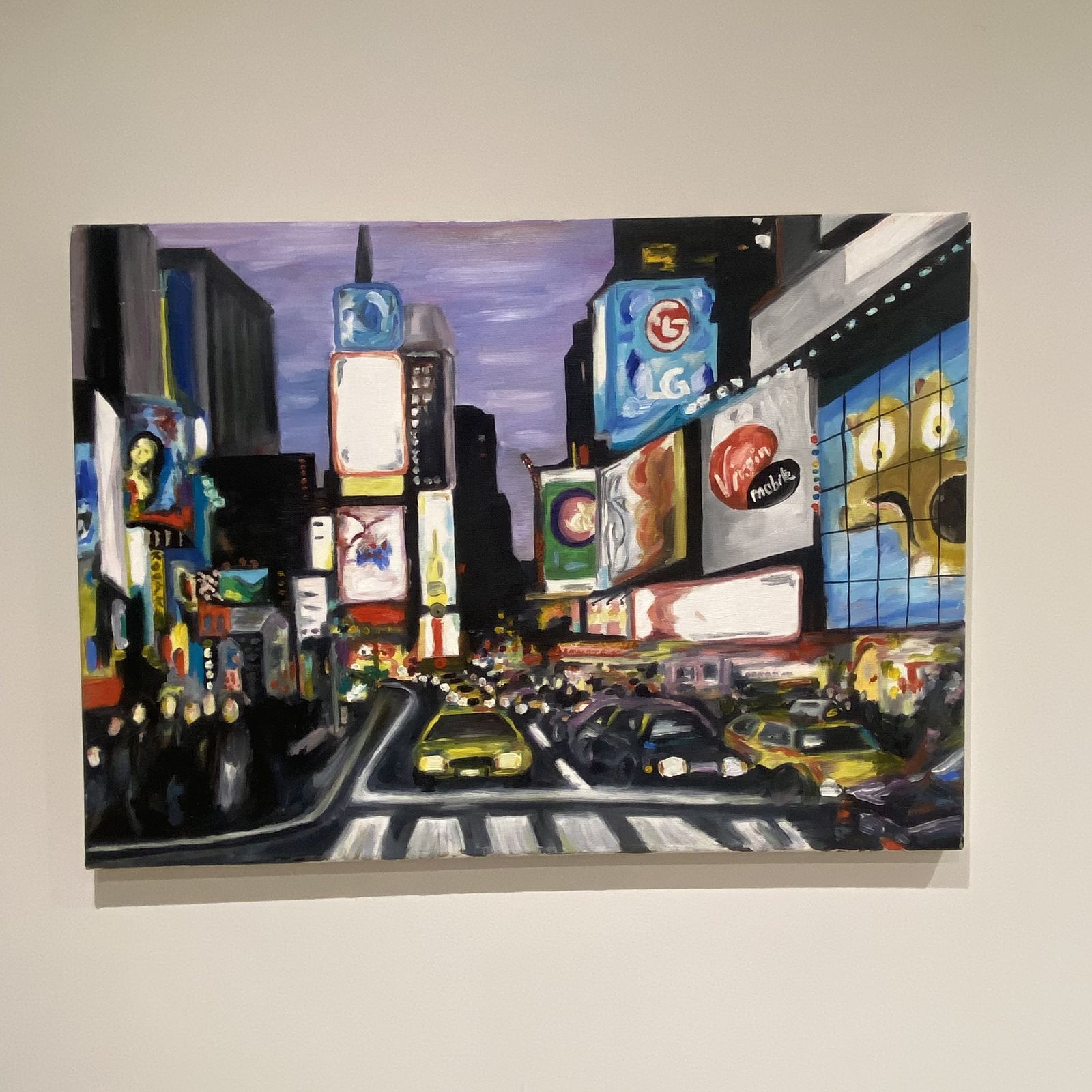 Original New York City Painting | Hand Painted Urban Street Scene Acrylic On Canvas