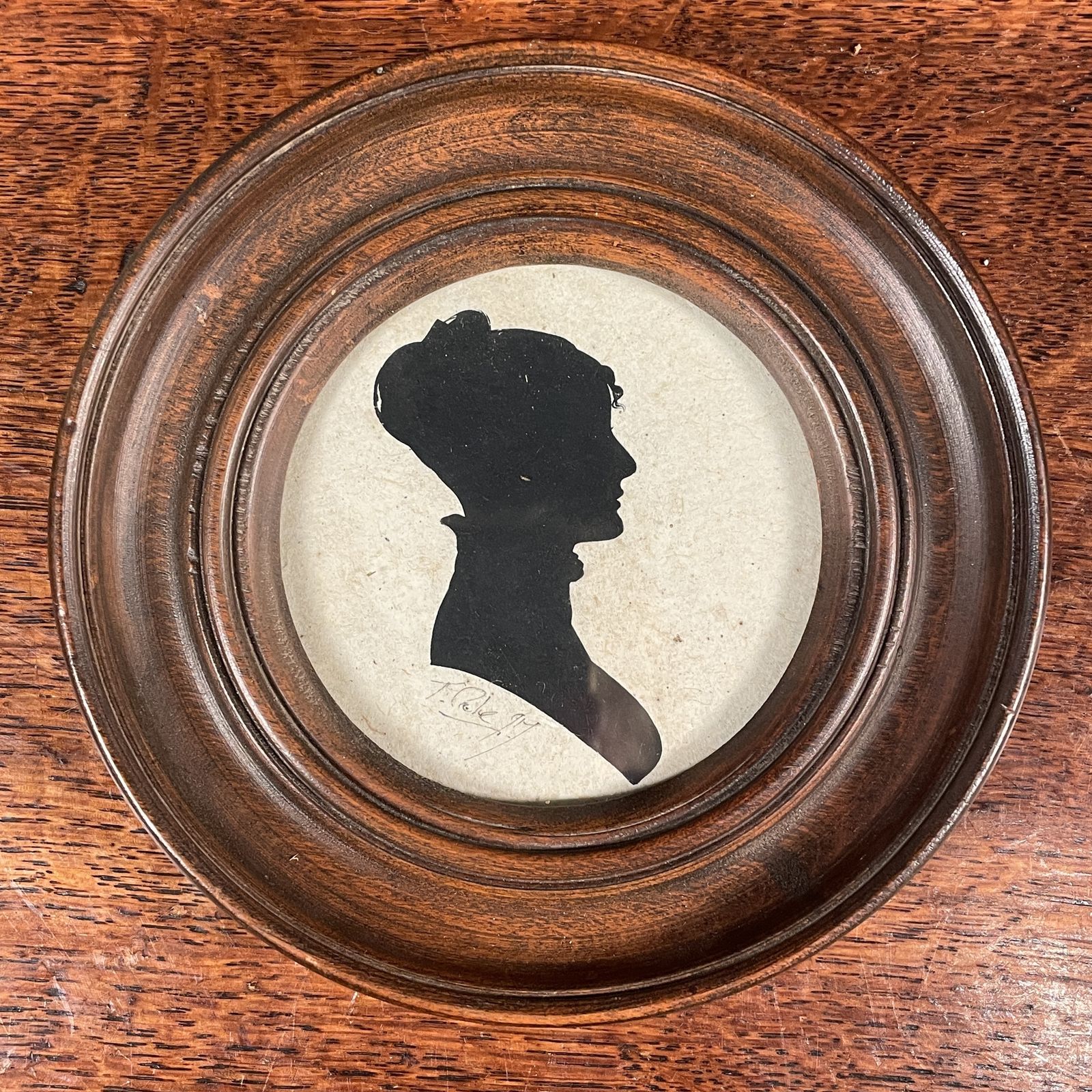 Georgian Silhouette Of A Young Lady