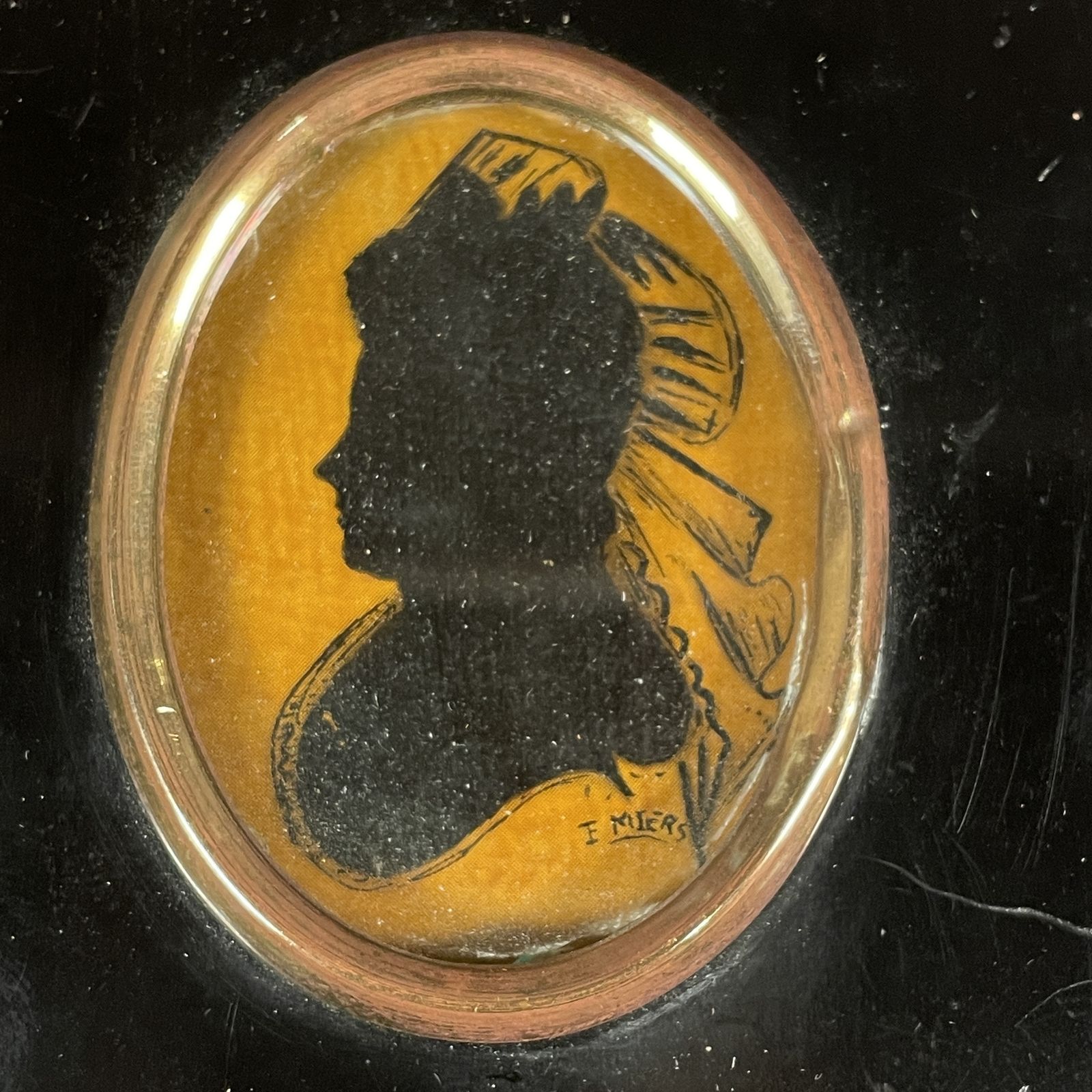 Early Victorian Silhouette Of A Lady photo for sale