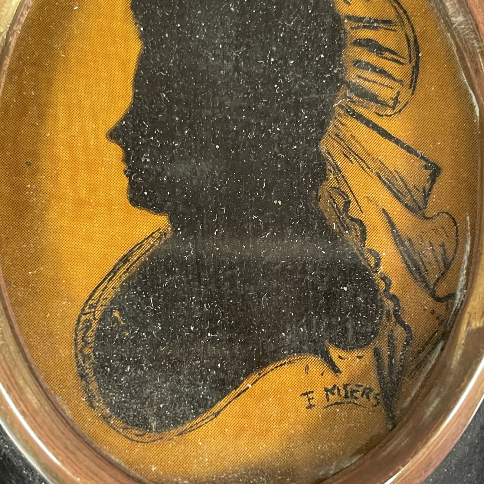 Early Victorian Silhouette Of A Lady photo Art