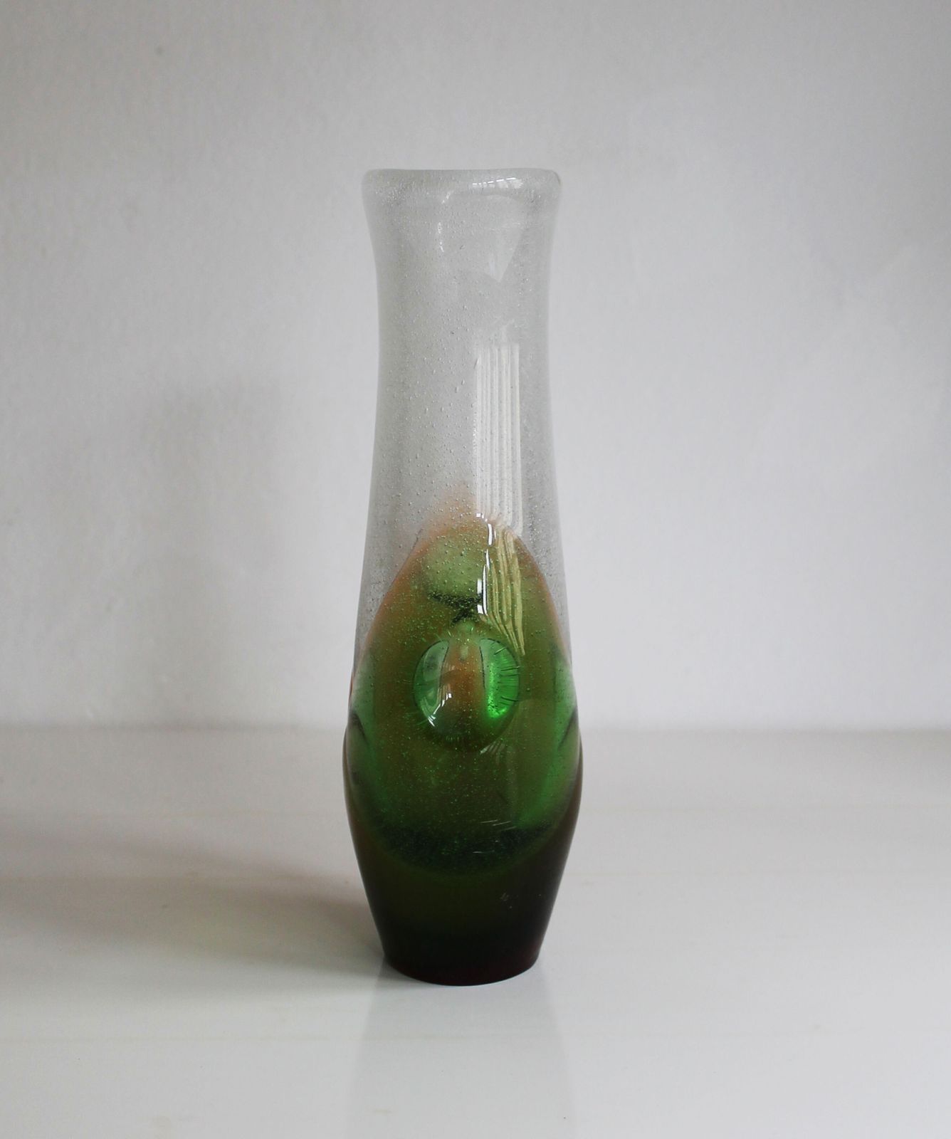 1970s Art Glass Vase By Frantisek Spinar   Model 7609/23 photo 140.0