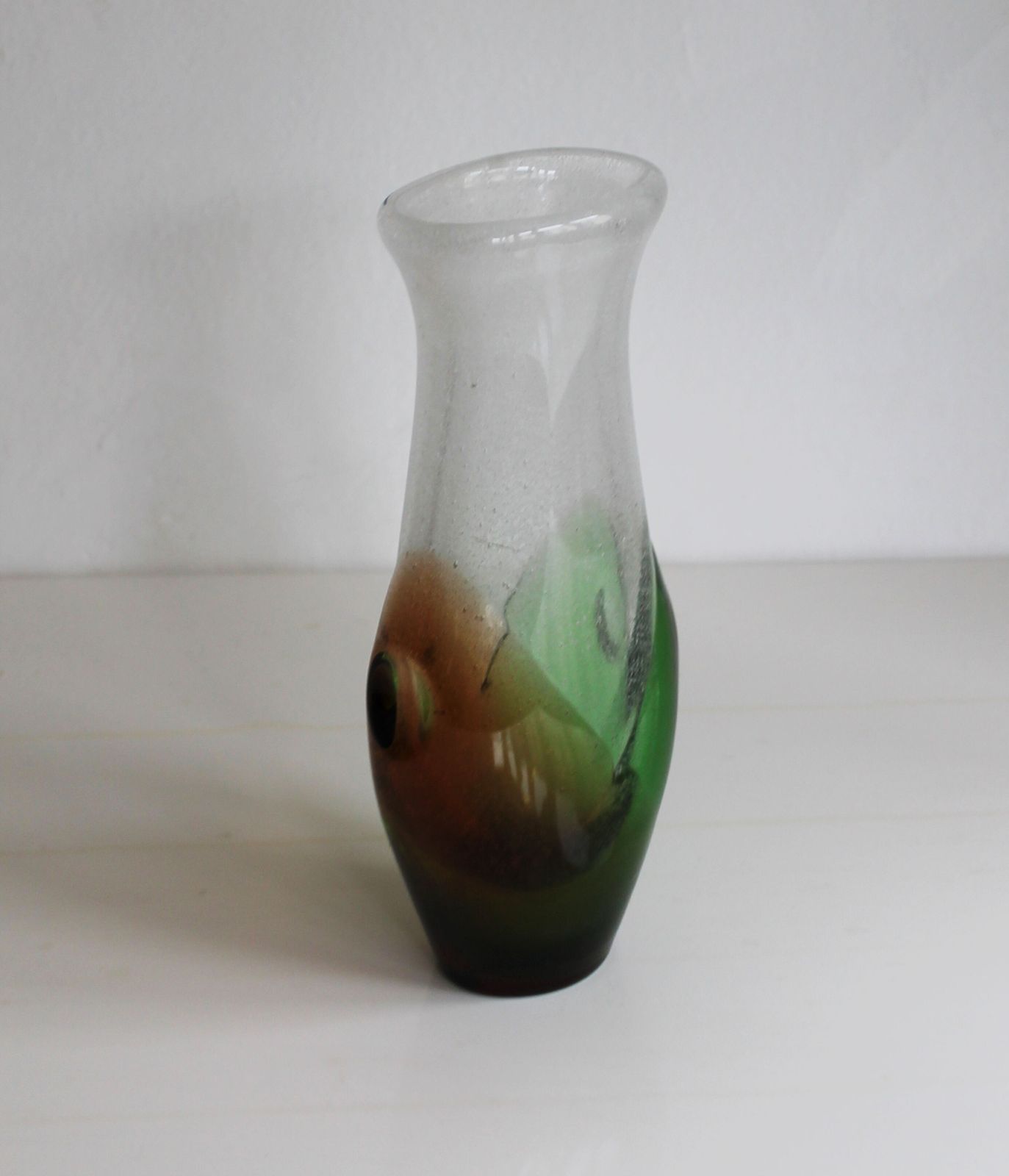 1970s Art Glass Vase By Frantisek Spinar   Model 7609/23 photo vinterior