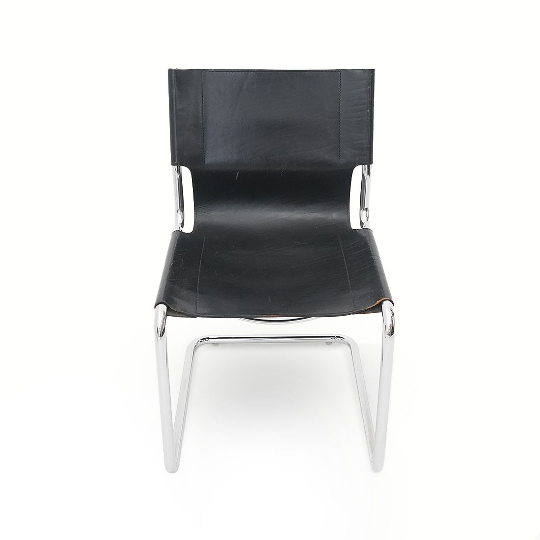 Pair Of Metal And Leather Chairs By Carlo Bartoli For T70, 1970s photo 940.0