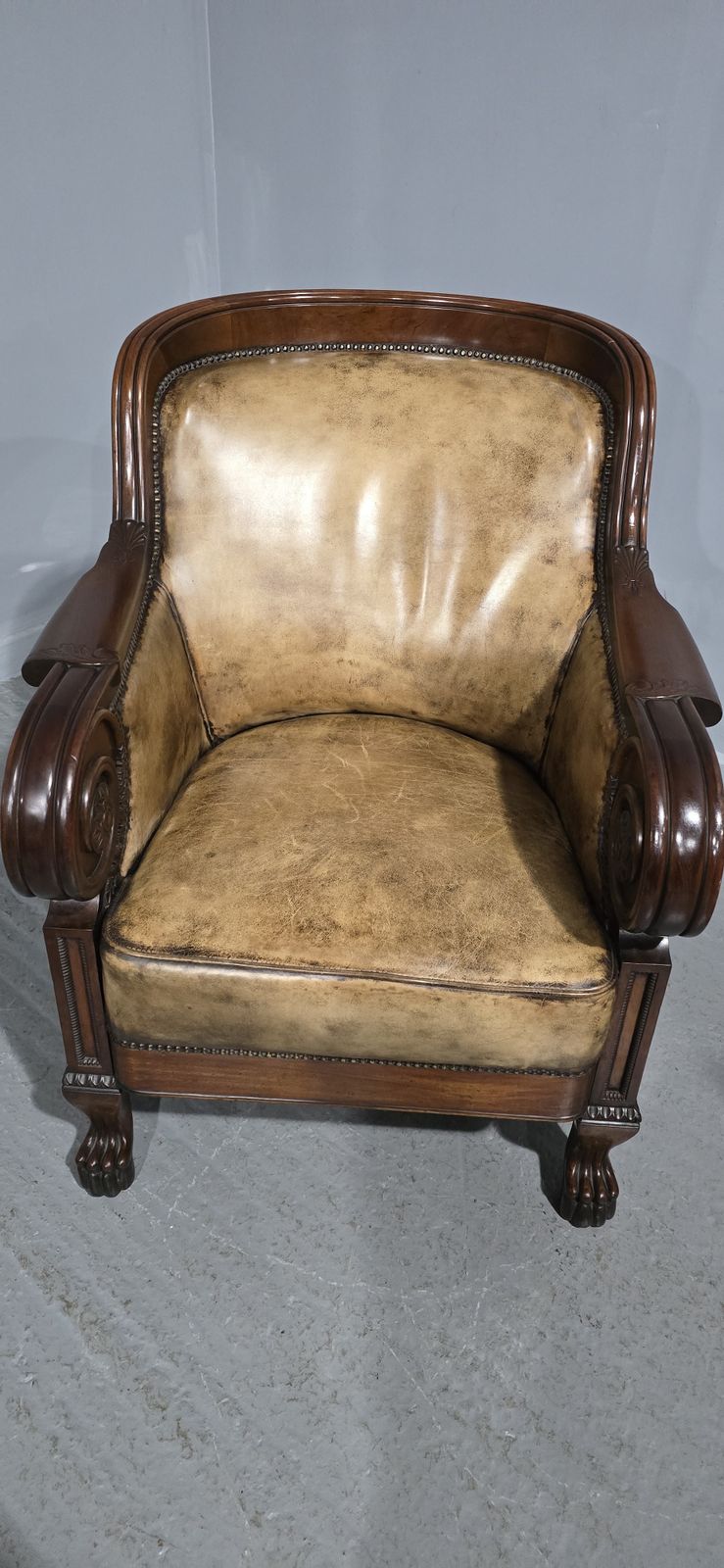 Outstanding Library Chair In The Manner Of George Bullock photo for sale