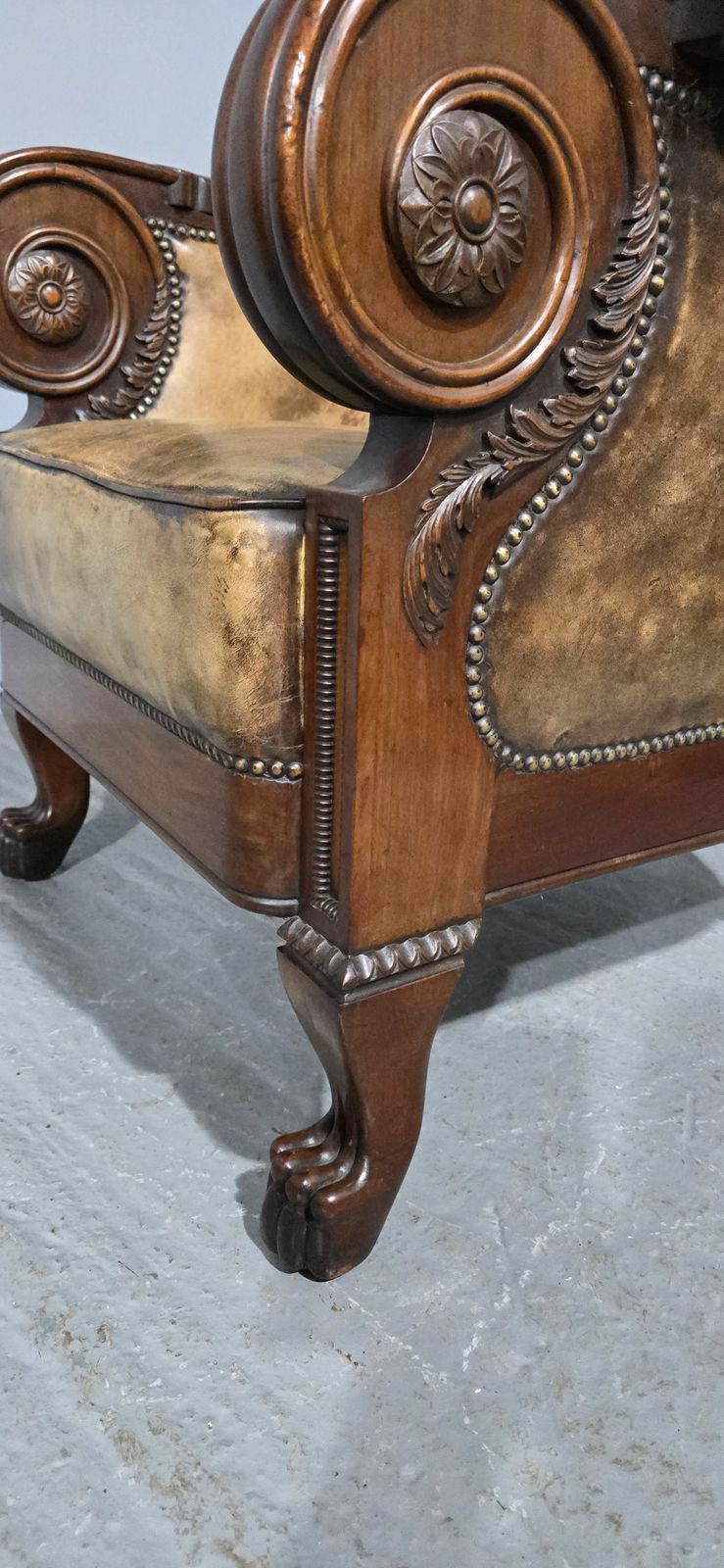 photo buy Outstanding Library Chair In The Manner Of George Bullock
