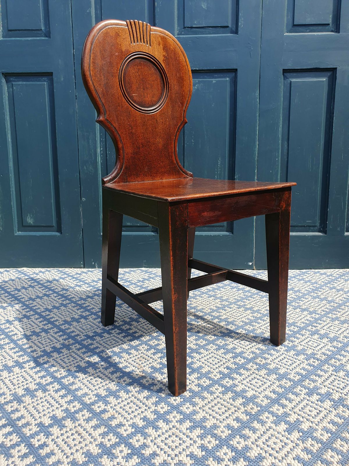 Georgian Mahogany Hall Chair photo furniture