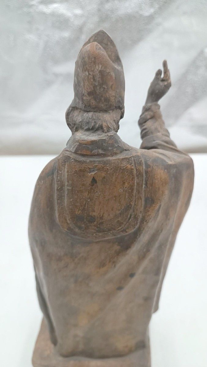 18th Century Terracotta Sculpture St. Petronius Emilian School (Italy) photo vintage