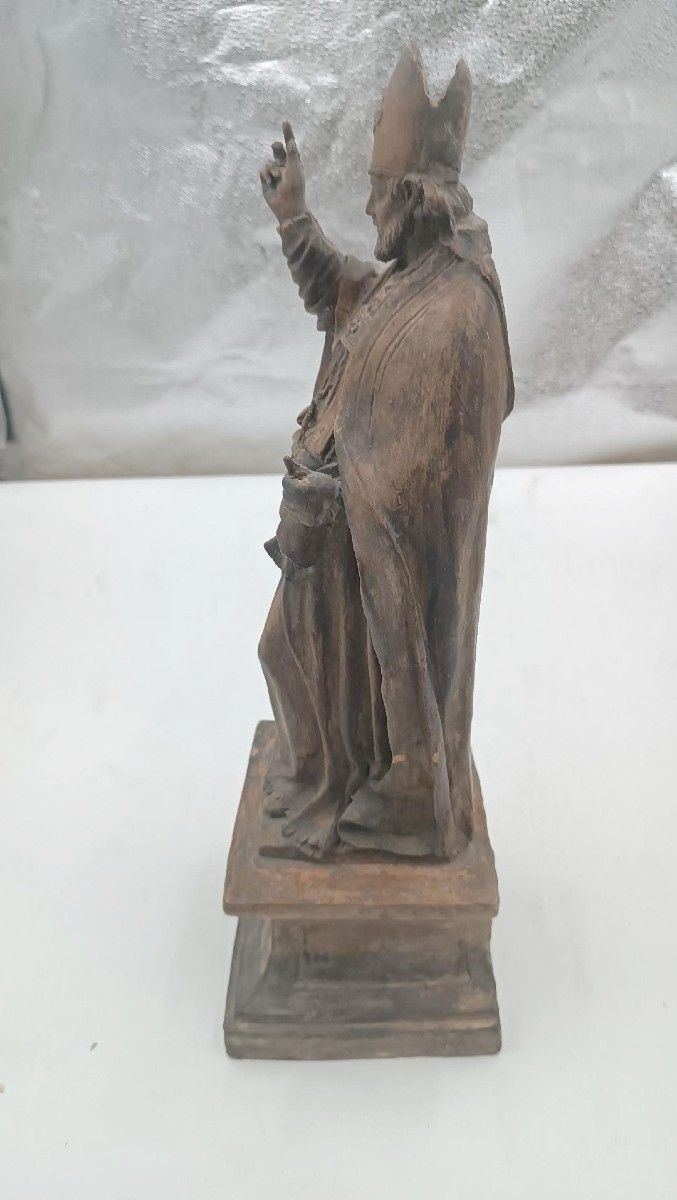 photo for sale 18th Century Terracotta Sculpture St. Petronius Emilian School (Italy)