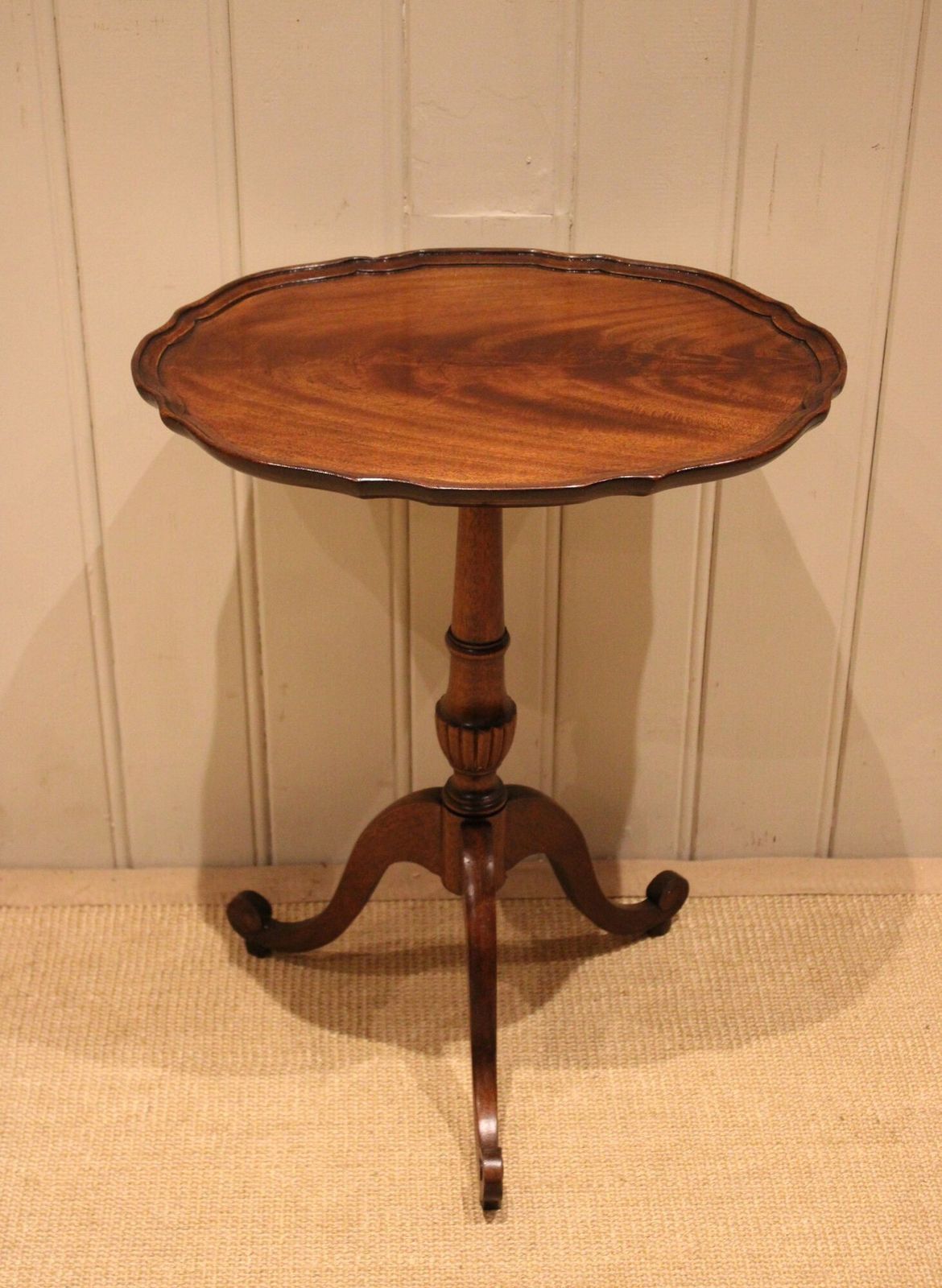 Mahogany Oval Top Wine Table, 1930s photo for sale