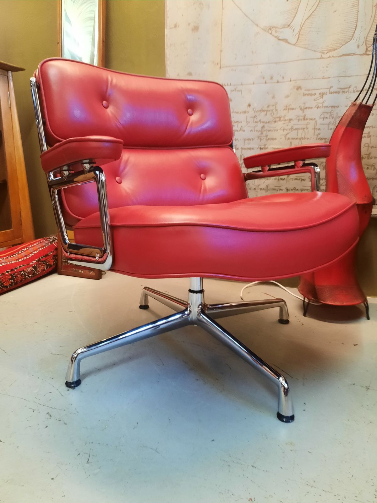 Charles & Ray Eames For Vitra Es105 Time Life Lobby Lounge Chair Upholstered In Leather photo 2950.0