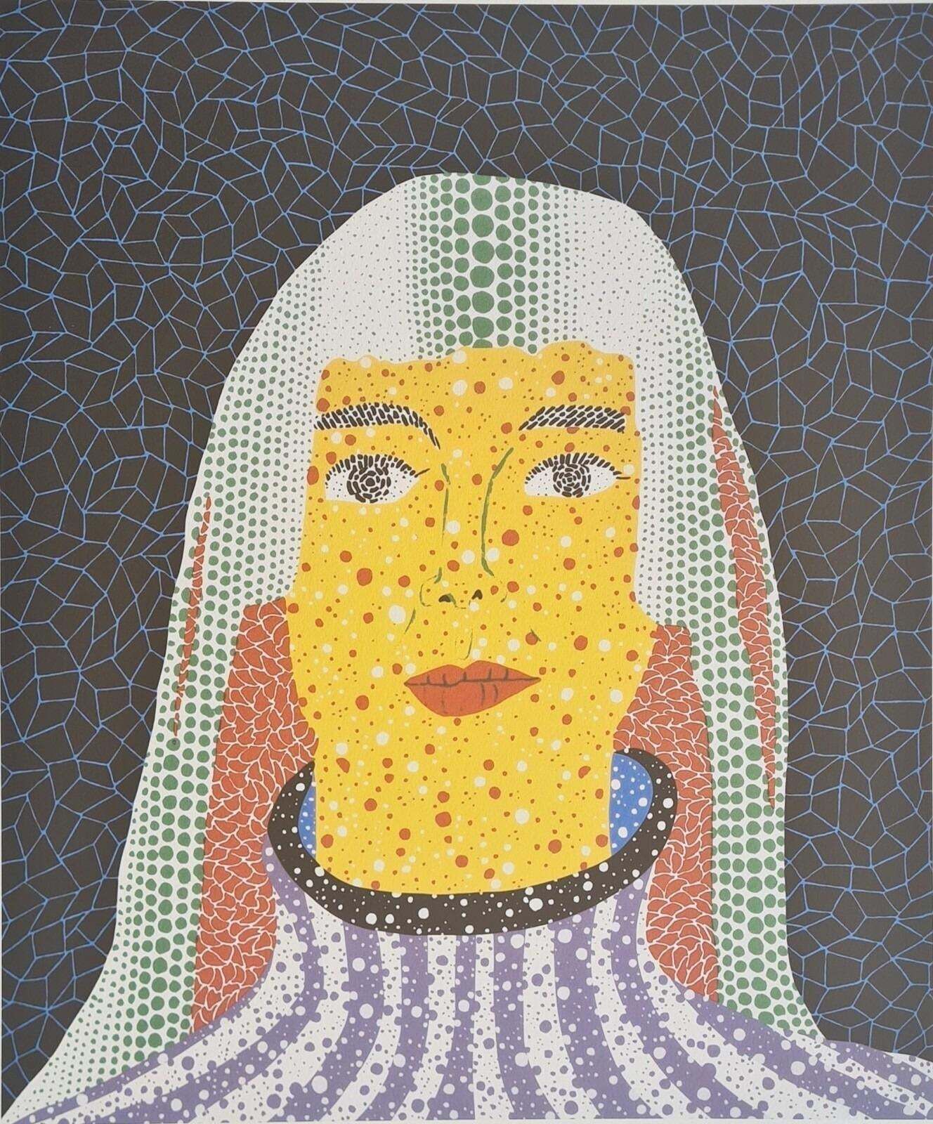 After Yayoi Kusama, Self Portrait, Lithograph, 1990s photo for sale