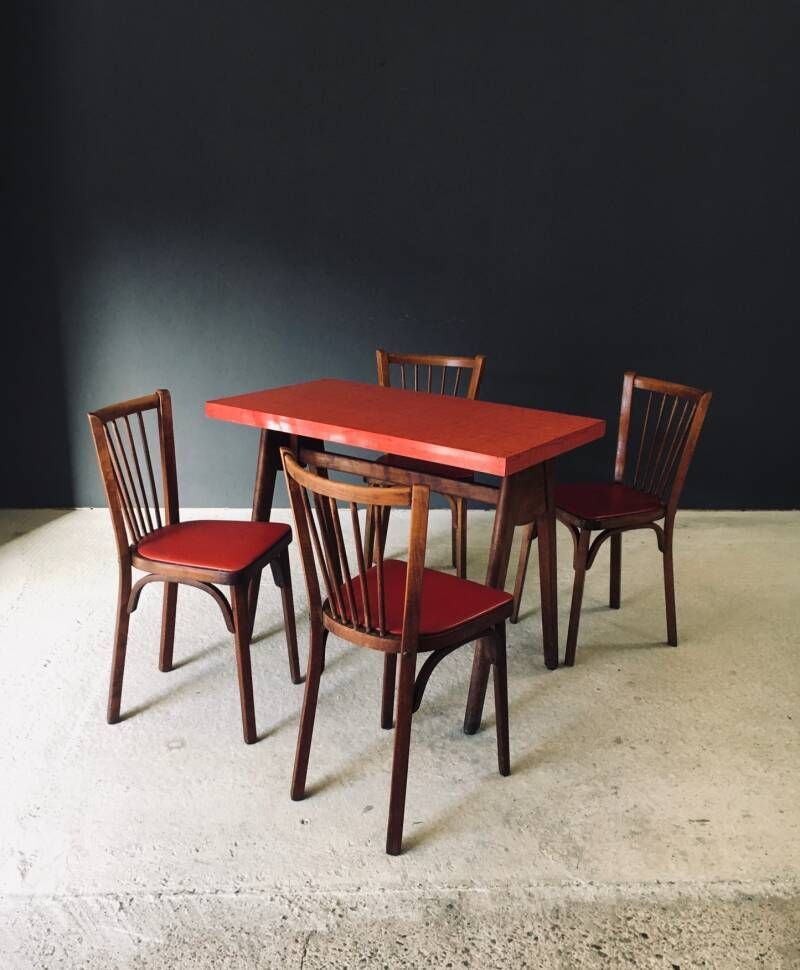 photo furniture Franse Bistrotafel Uit De Wederopbouwperiode, Ca. Jaren 1950
