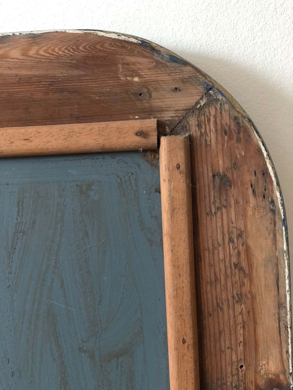 Antique French Louis Philippe Mirror – Grey And Gold, Late 19th Century photo vintage