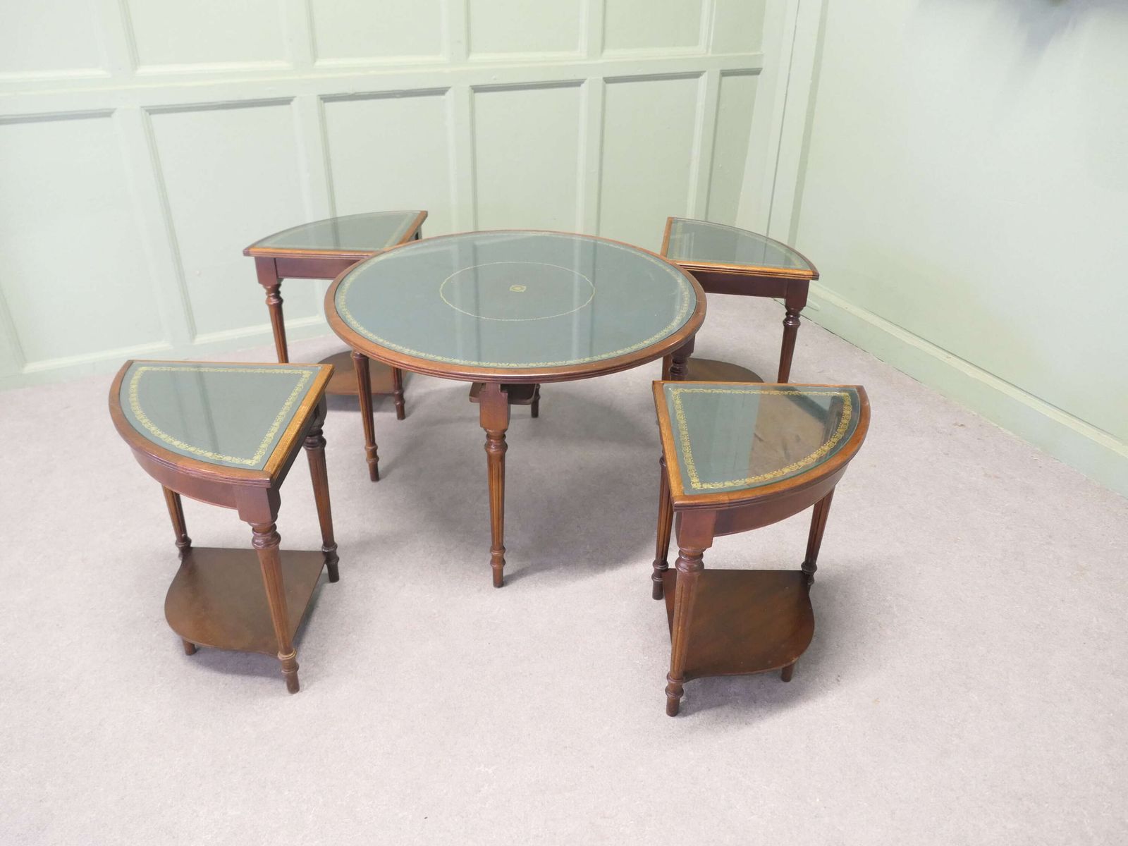 Unusual Circular Nest Of Library Tables This Is A Very Unusual Set Of Tables photo furniture