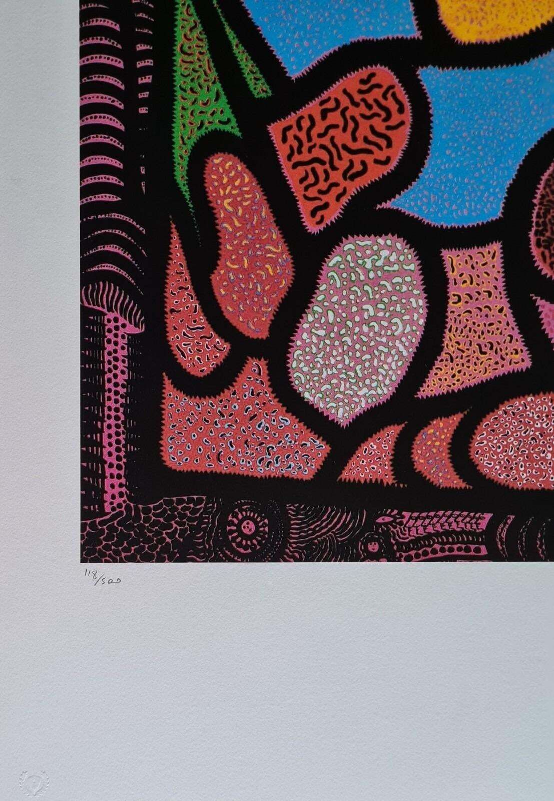 After Yayoi Kusama, Homage.. , Lithograph, 1990s photo furniture