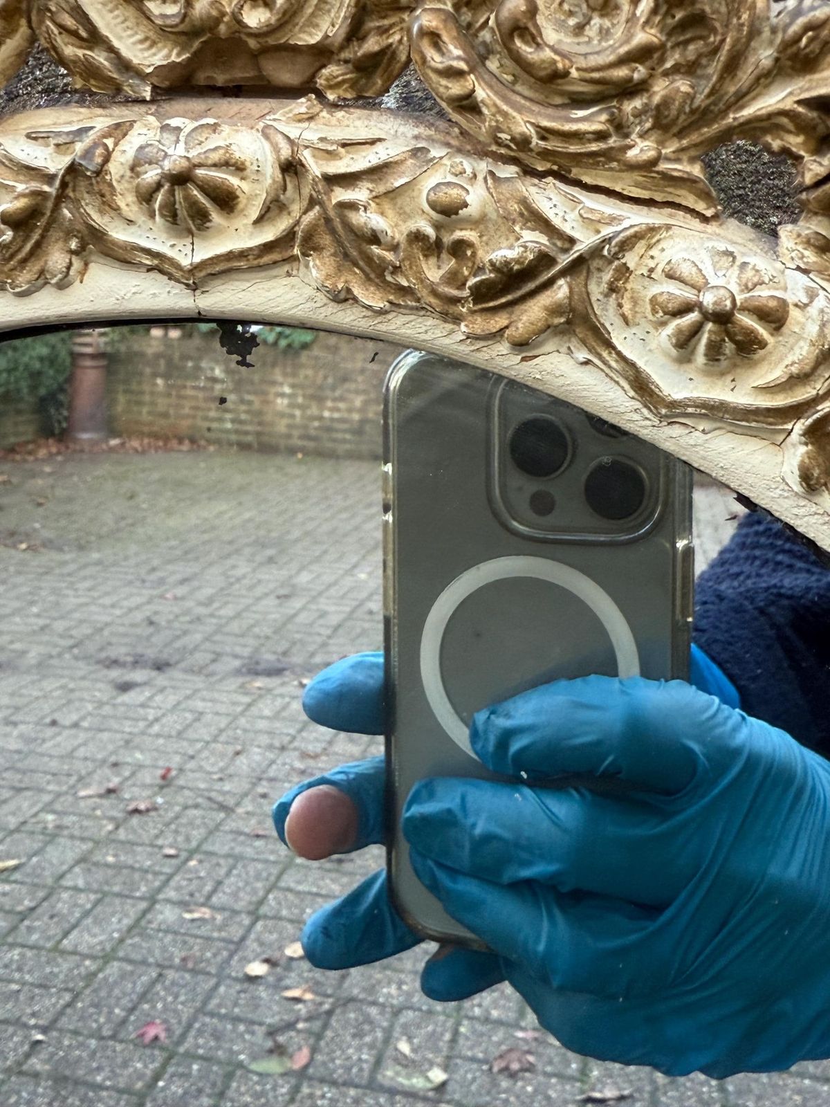 Vintage Ornate Oval Wall Mirror With Gold Rococo Frame – 1970s French Baroque Décor photo 175.0
