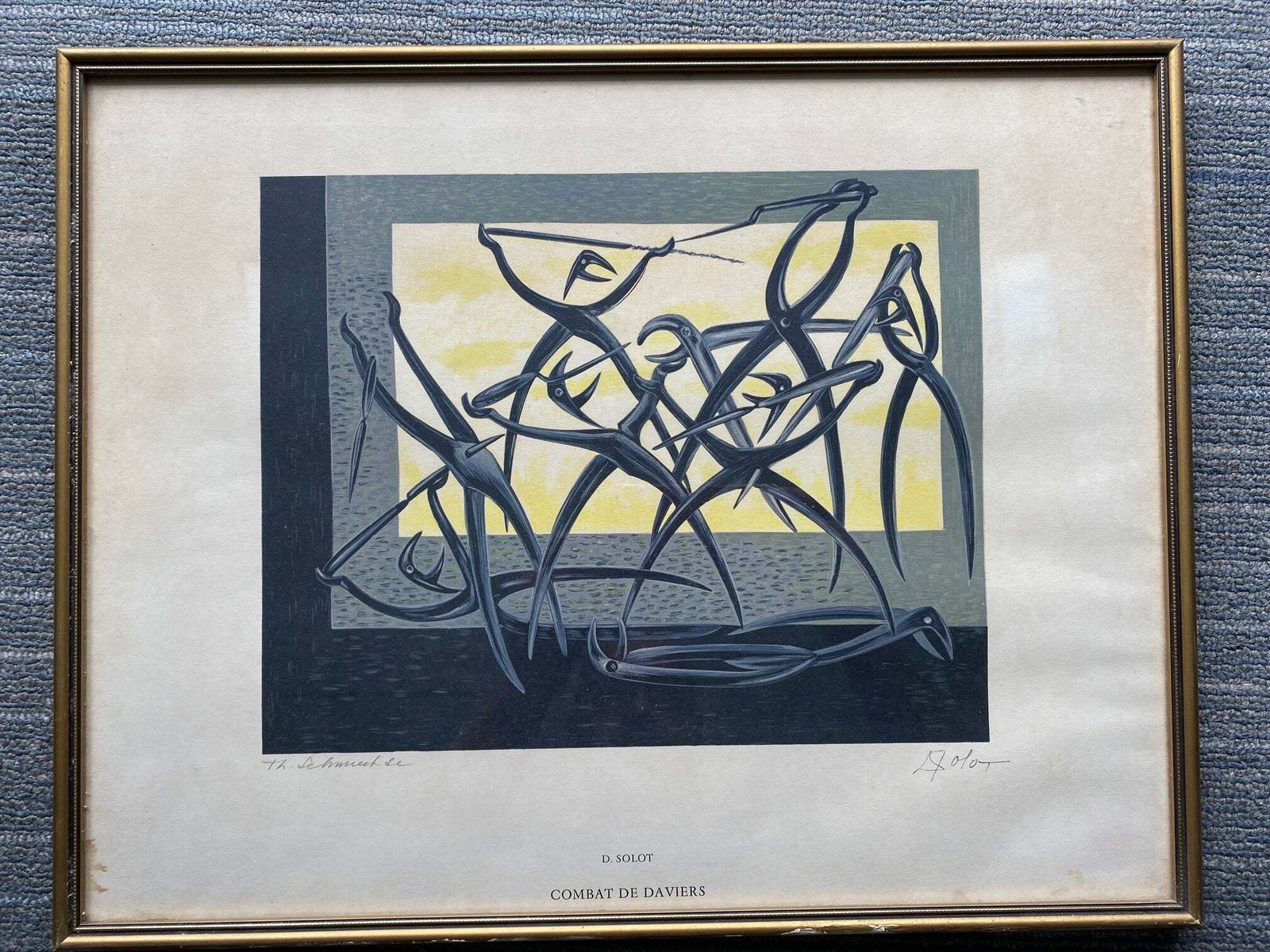 A Set Of 8 Original Lithographs By D Solot   Dentist & Artist (French) photo furniture