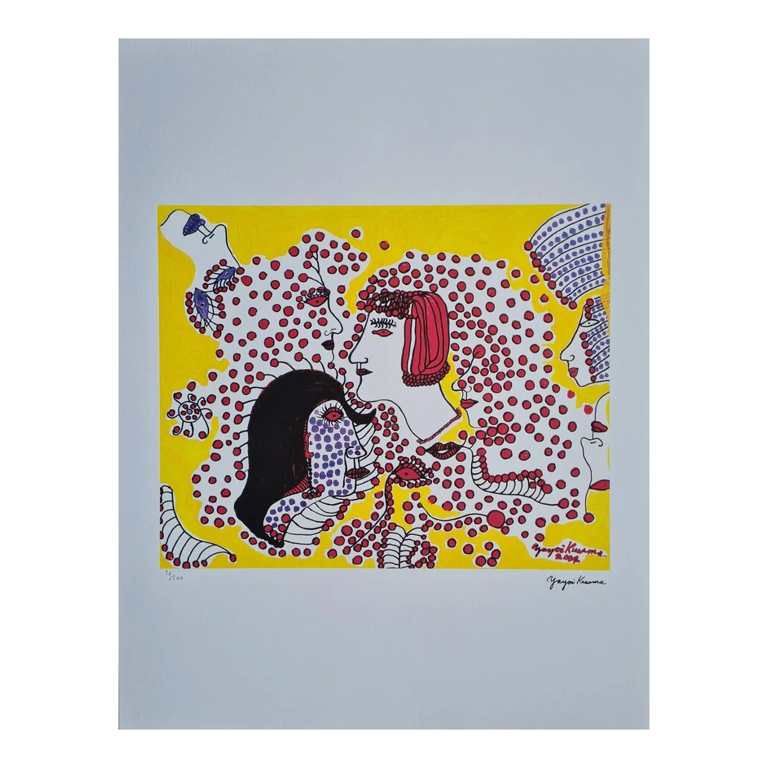 After Yayoi Kusama, Girls Aaa , Lithograph, 1990s