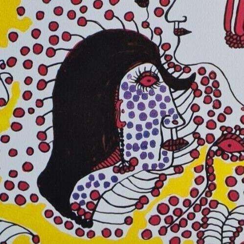 After Yayoi Kusama, Girls Aaa , Lithograph, 1990s photo vinterior