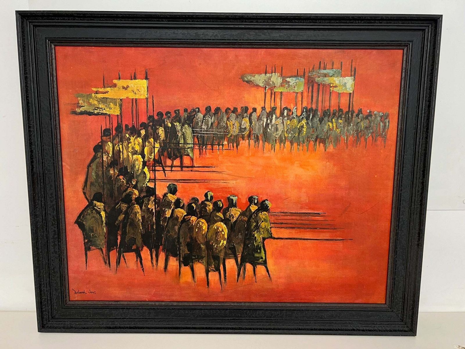 Vintage Framed Print "March Of The Kings" By Deborah Jones 1921 2012