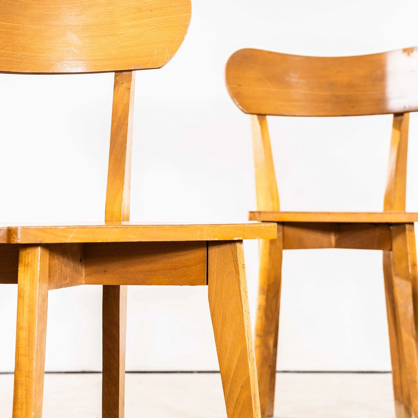 1950’s French Luterma Chapel Bentwood Dining Chairs photo vintage