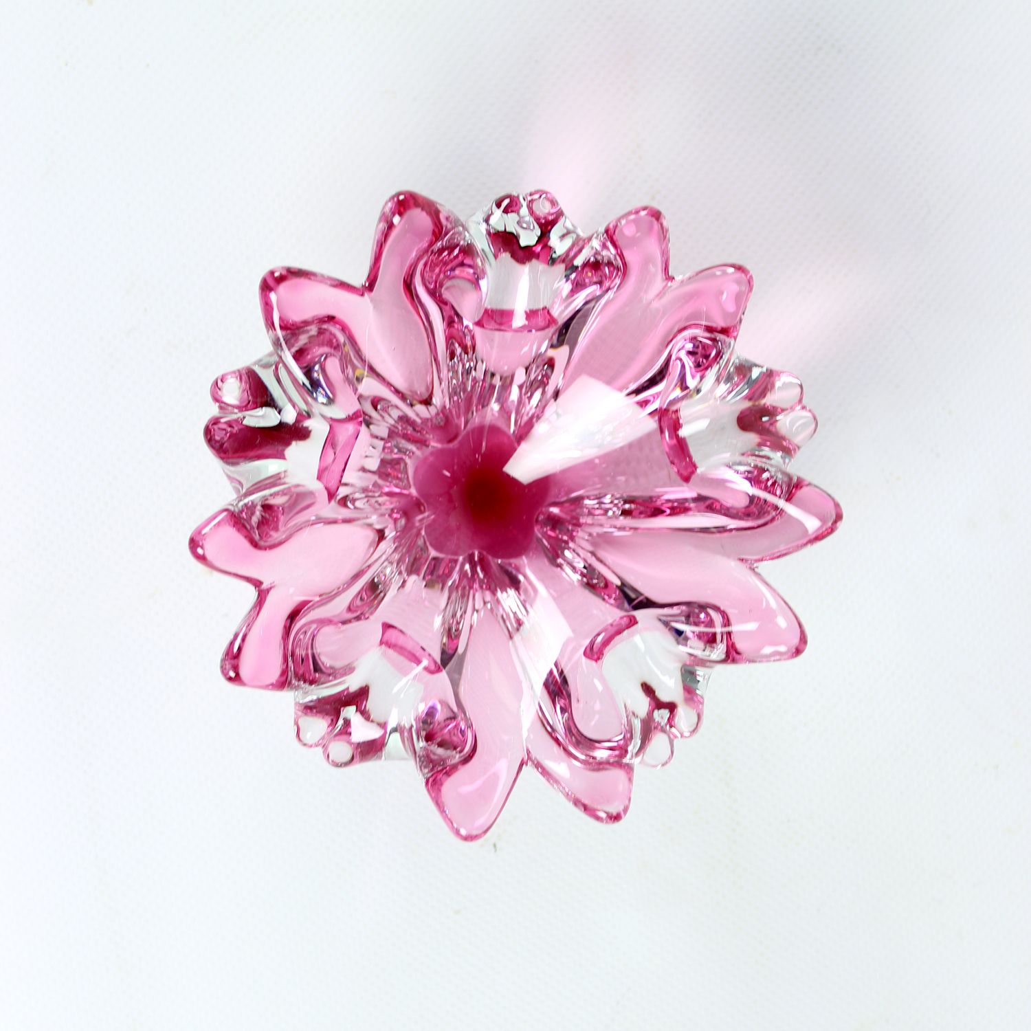 1960s Pink Art Glass Bowl, Frantisek Zemek Czechoslovakia photo 125.0