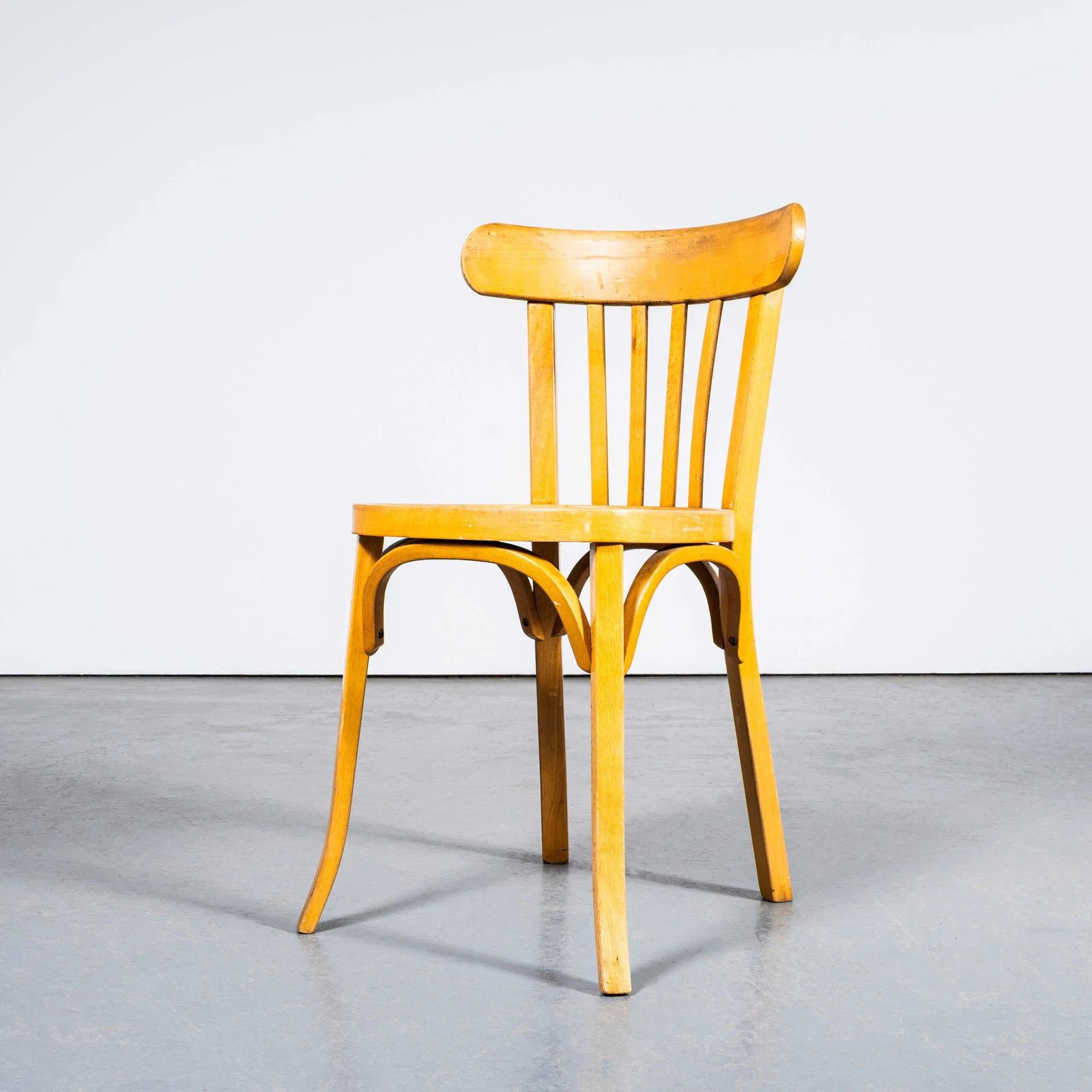 1950’s Baumann Honey Bentwood Café Dining Chair – Set Of Four photo vinterior