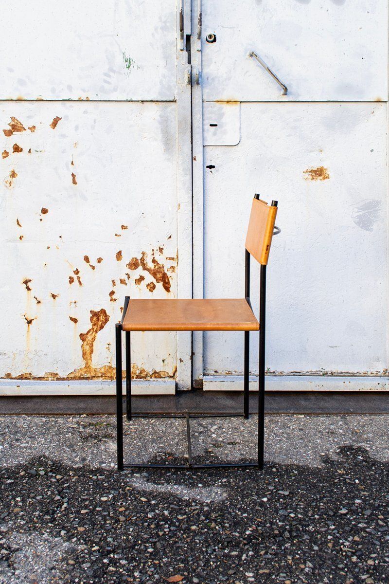 Spaghetti Stoelen Met Leren Zitting Van Giandomenico Belotti Voor Alias, Italië, 1979, Set Van 6 photo Meubels
