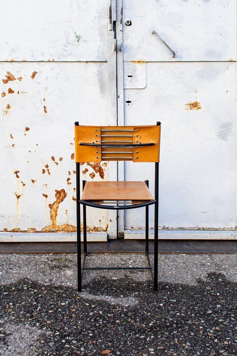 Spaghetti Chairs With Hide Leather Seats By Giandomenico Belotti For Alias, Italy, 1979, Set Of 6 photo 1963.0
