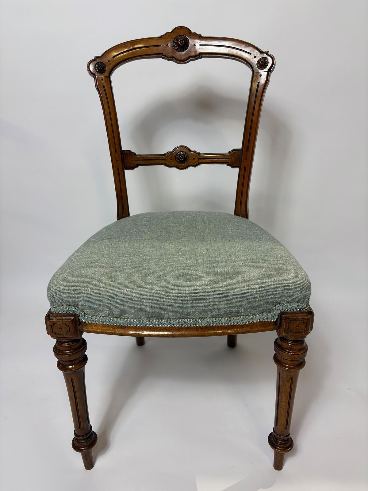 Set Of Six Late Victorian Gothic Revival Salon Chairs, C.1880 photo for sale