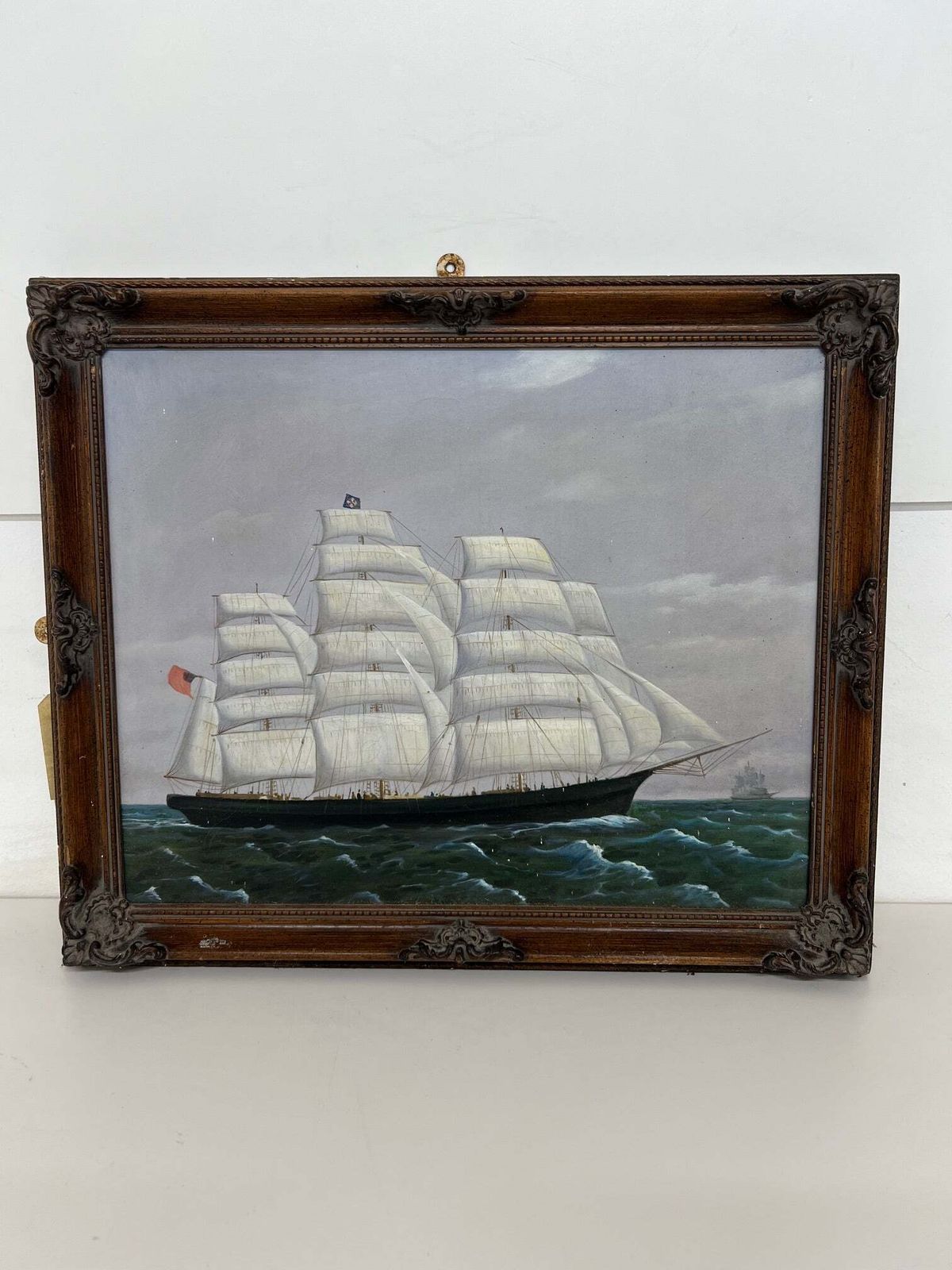 Watercolour On Canvas Of The "Cutty Sark" Copy Of The Original By F Tudgay In 1872