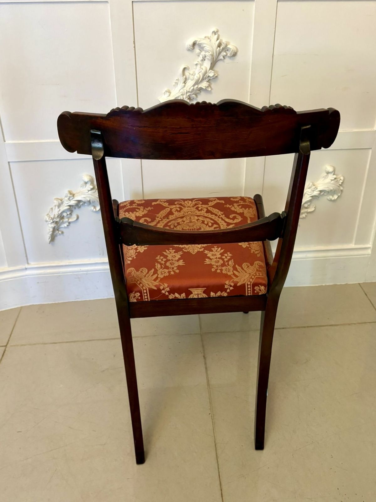 Antique Set Of Six Quality 19th Century Carved Rosewood Dining Chairs photo Furniture