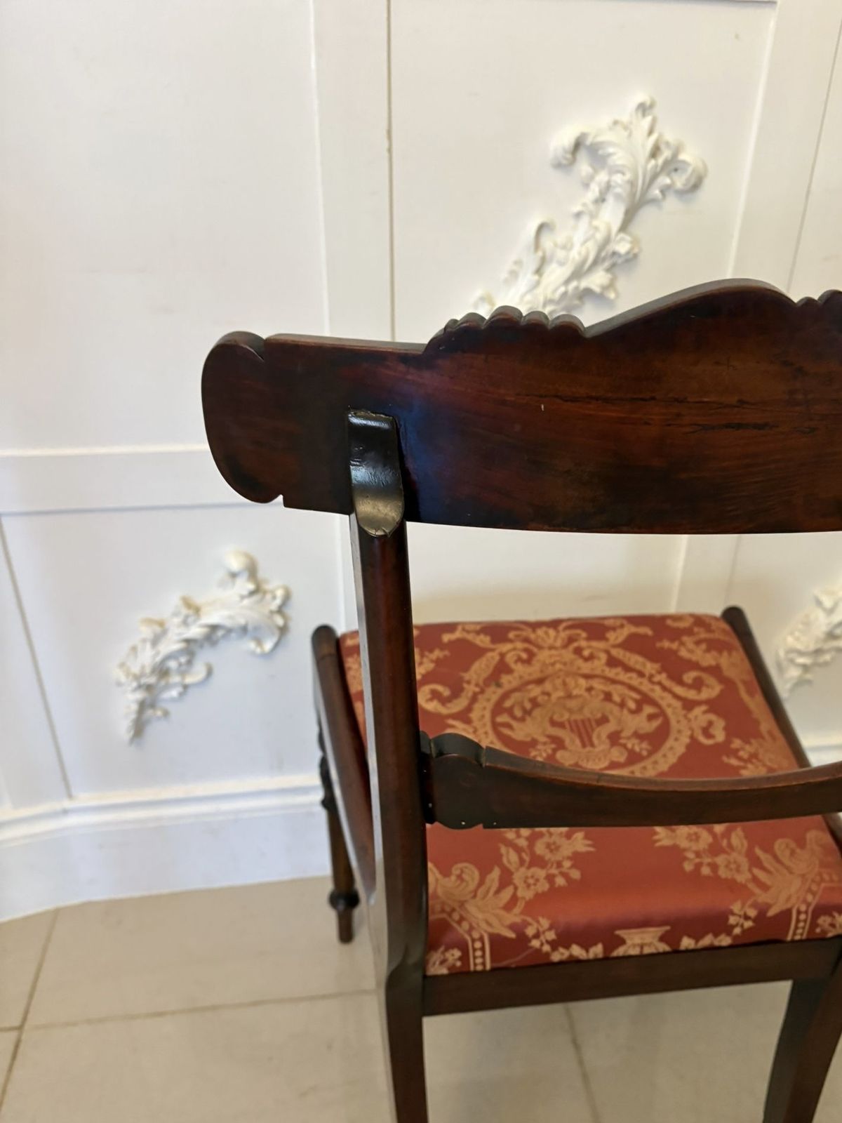 Antique Set Of Six Quality 19th Century Carved Rosewood Dining Chairs photo 2995.0