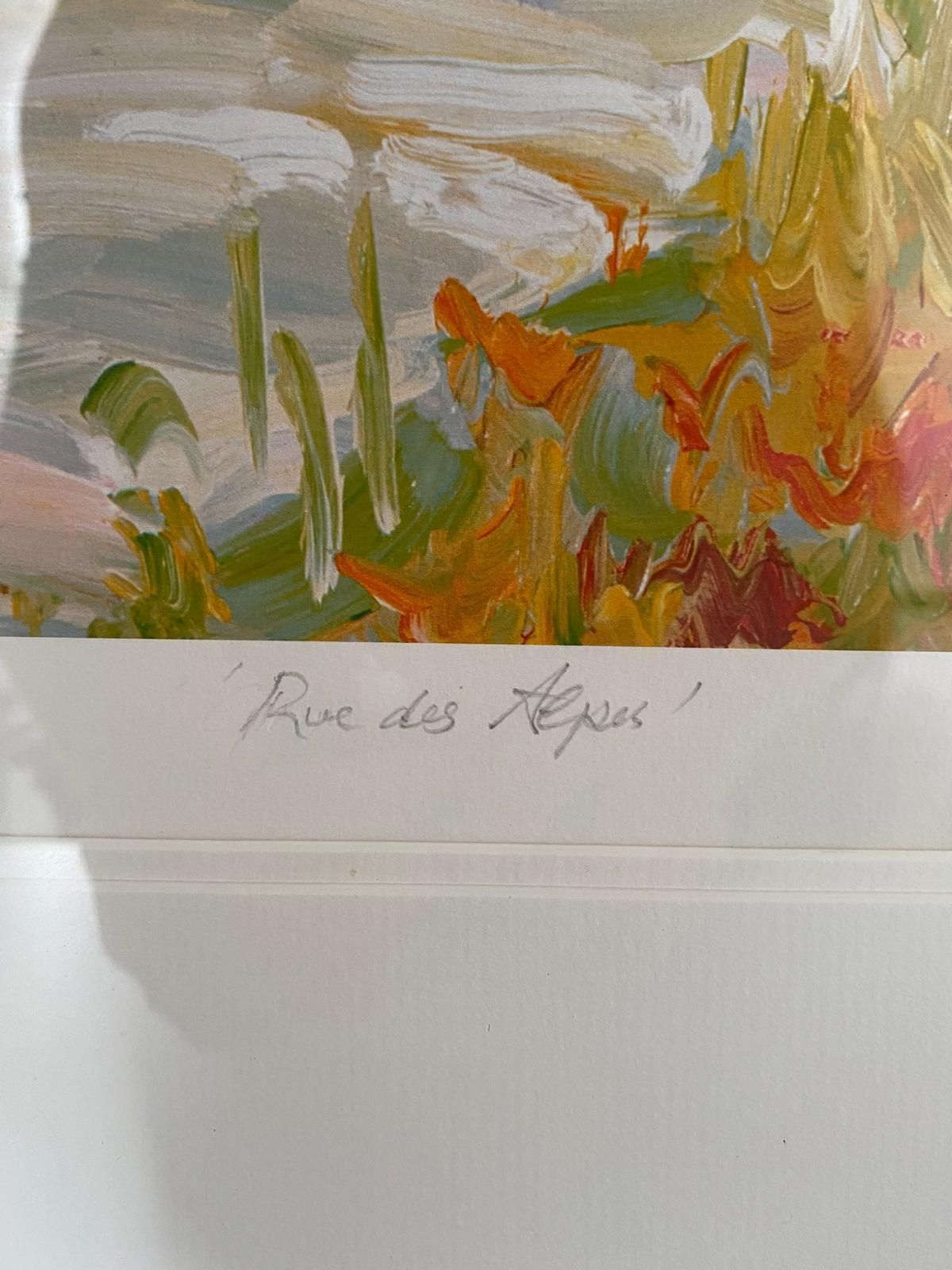 Framed Limited Edition Print "Rues Des A" By Artist Richard Pargeter 115/195 photo for sale