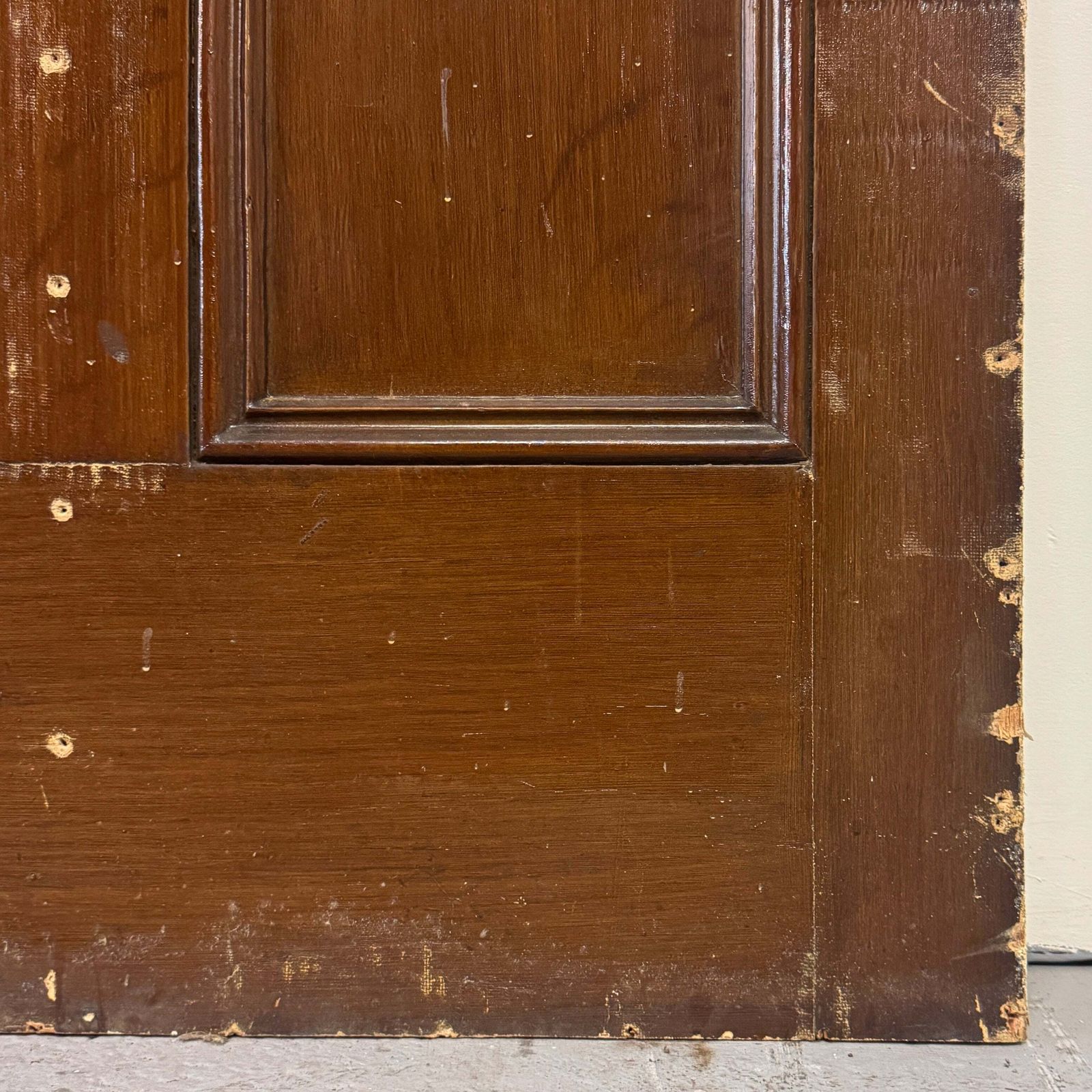 Home Fixtures Antique Four Panel Door 207cm X 81cm X 4cm photo