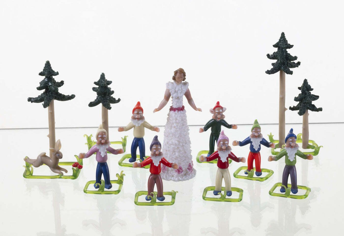 Vintage Glass Figurine Set, Jaroslav Brychta, 1930s–1940s photo buy
