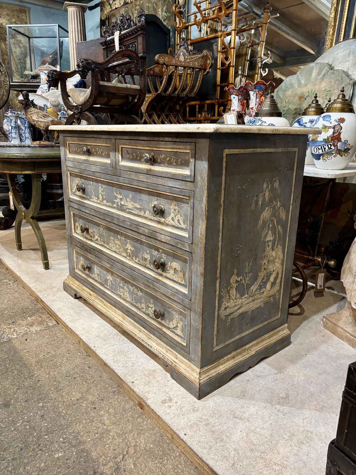 18th Century Italian Chinoiserie Decorated Chest Of Drawers photo 3995.0