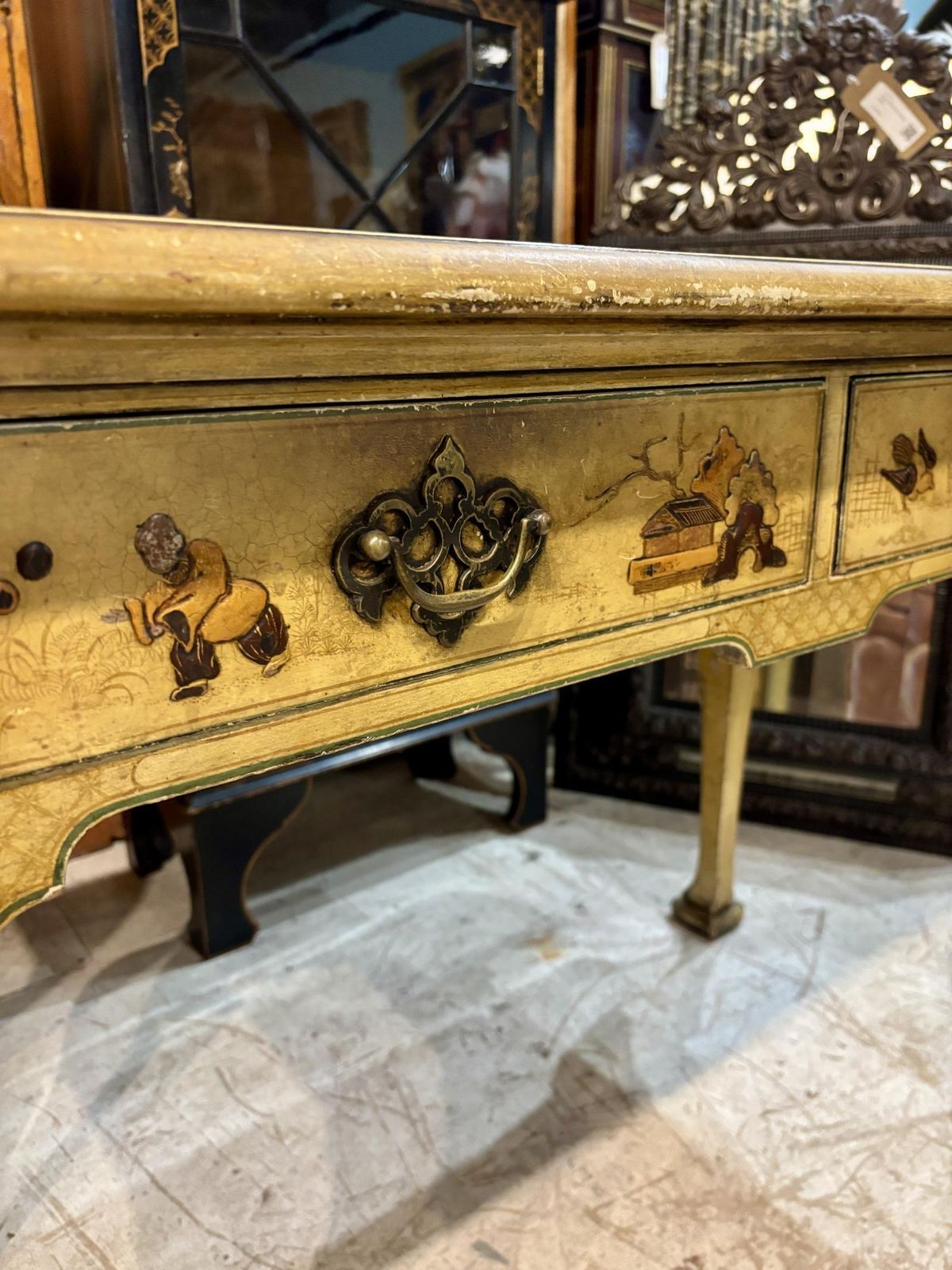 Early 20th Century English Lacquered Writing Desk photo Furniture