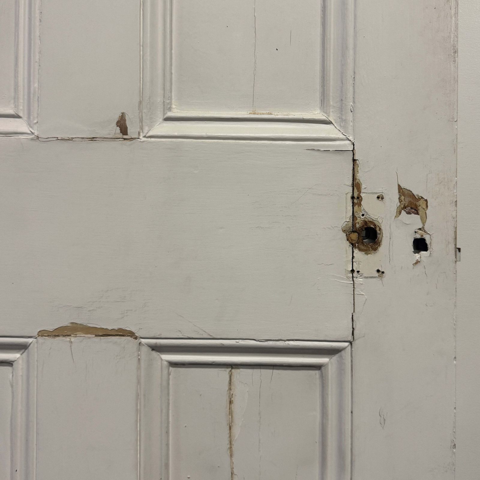 photo for sale Antique Four Panel Door 205.5cm X 86cm X 4.5cm