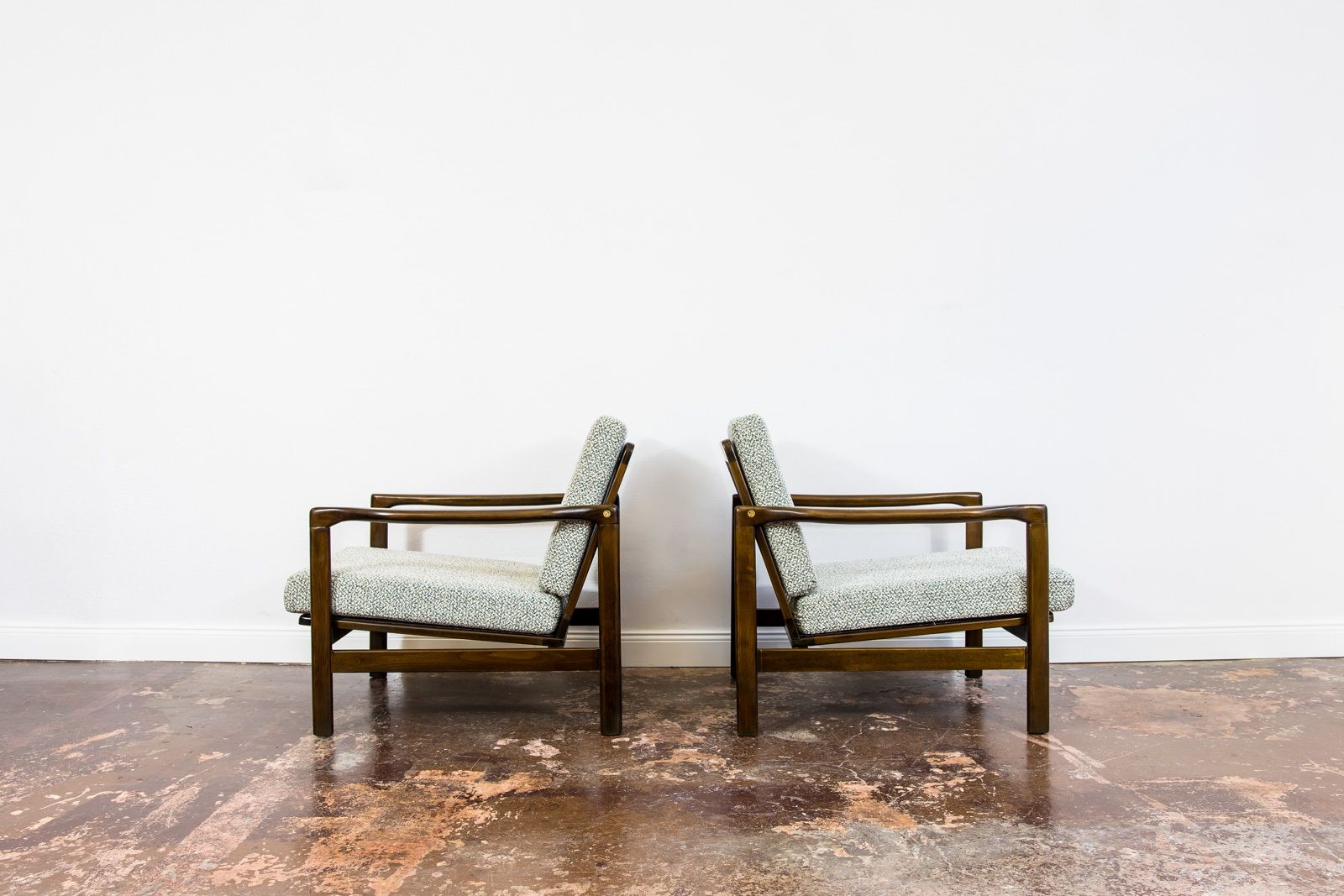 photo furniture Vintage Club Chairs By Zenon Bączyk, 1960's, Set Of 2
