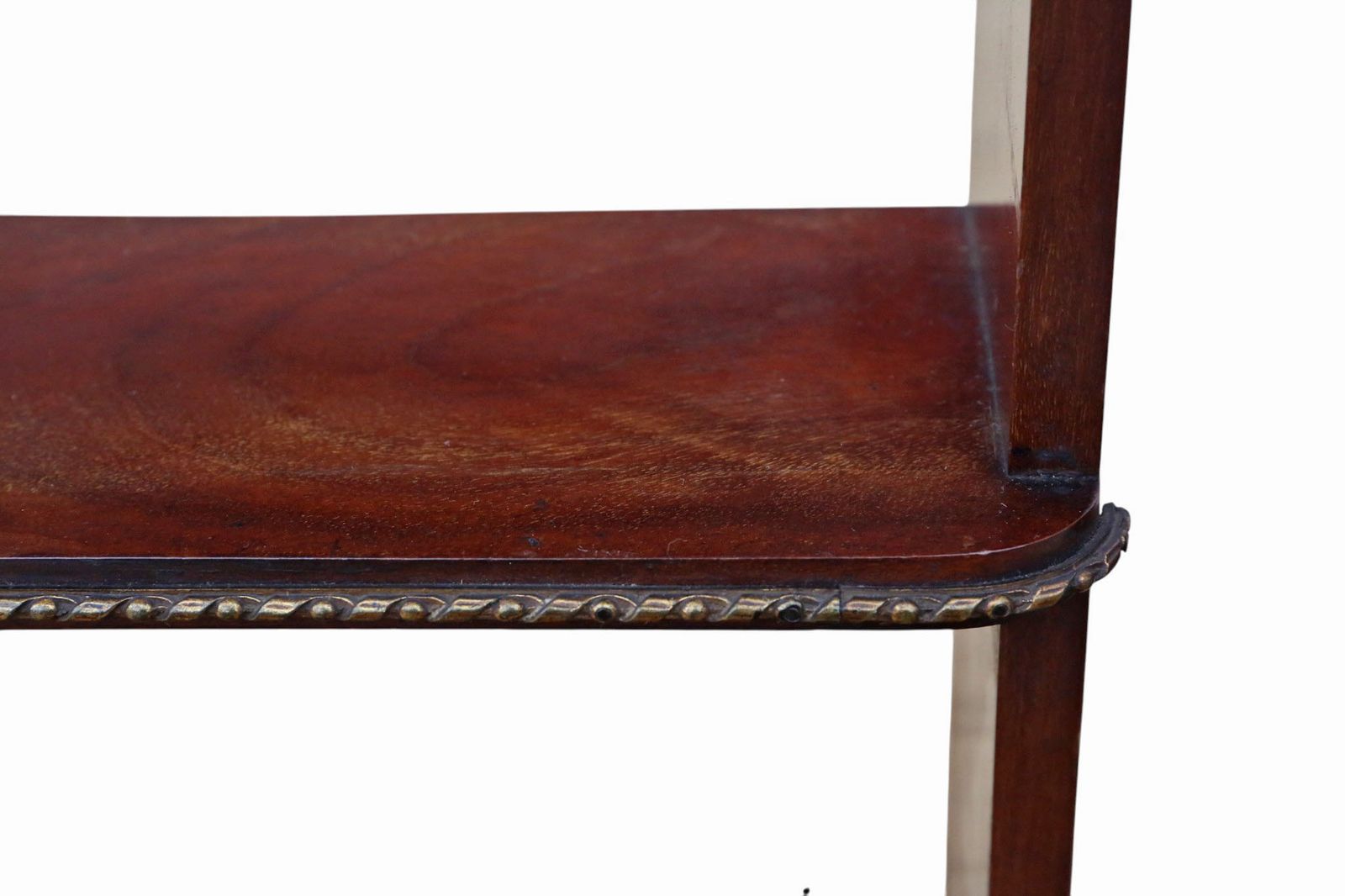 Antique Pair Of C.1900 Mahogany Wall Bookcases – Quality Display Shelves photo vintage