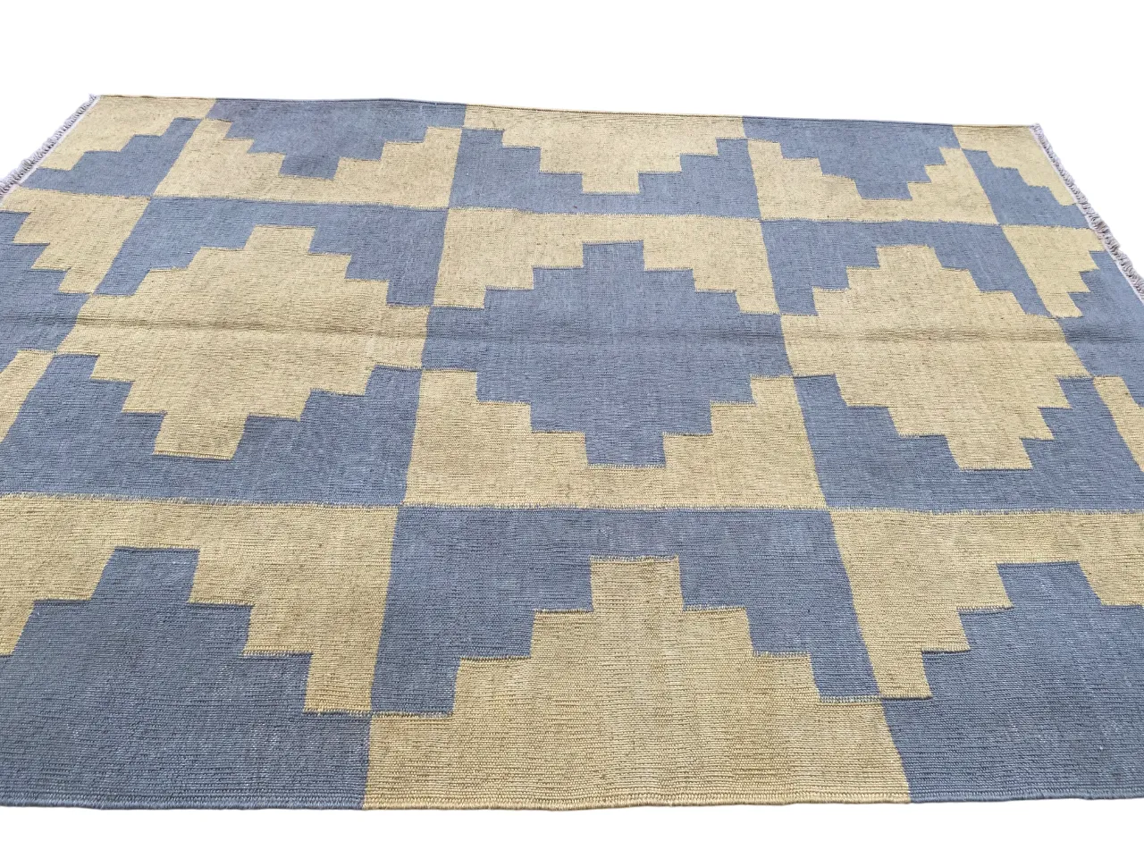Modern Kilim Handwoven Wool Living Room Bedroom Rug photo 209.0