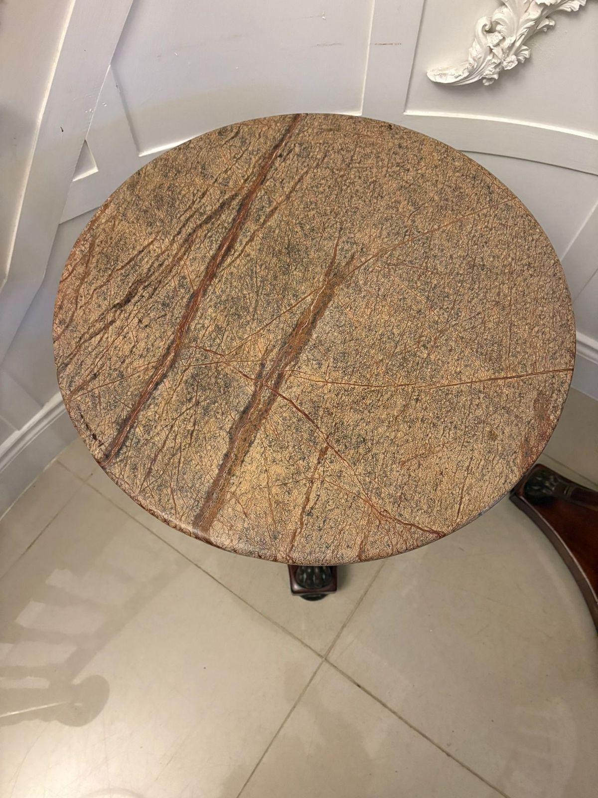 Antique Early 20th Century Quality Pair Of French Marble Top Gueridon Side Tables photo 4450.0