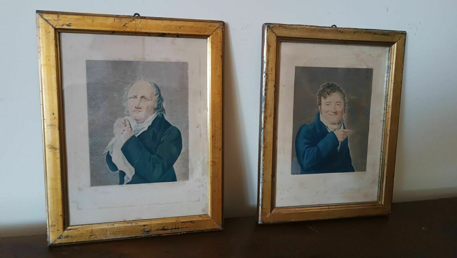 Pair Of Engravings Caricatures Antique Boilly Antique Frames