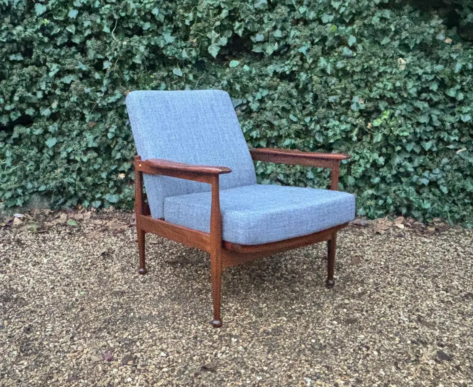 Vintage Guy Rogers Manhatten Reclining Teak Armchair C.1960