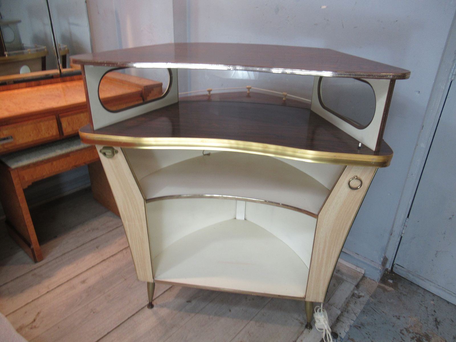 A 1950s Boat Cocktail   Drinks Cabinet photo vintage