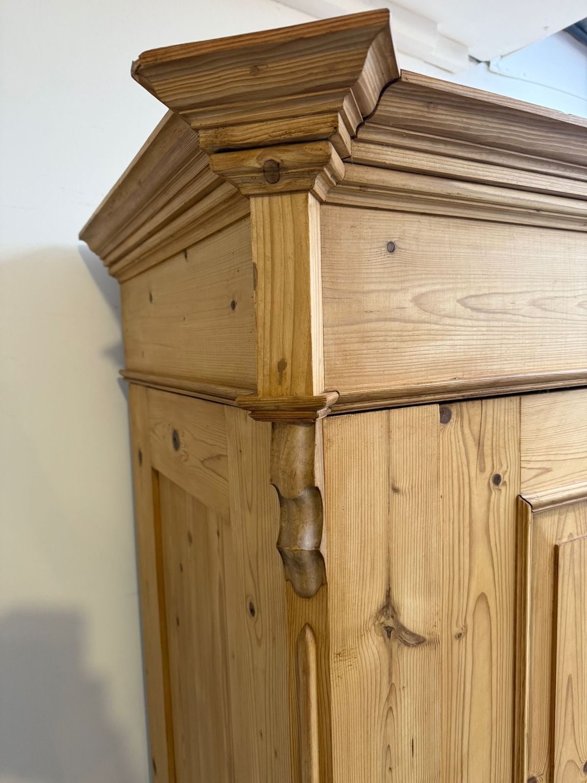 photo for sale A Lovely Pine Georgian Waxed Knockdown Ladies Wardrobe