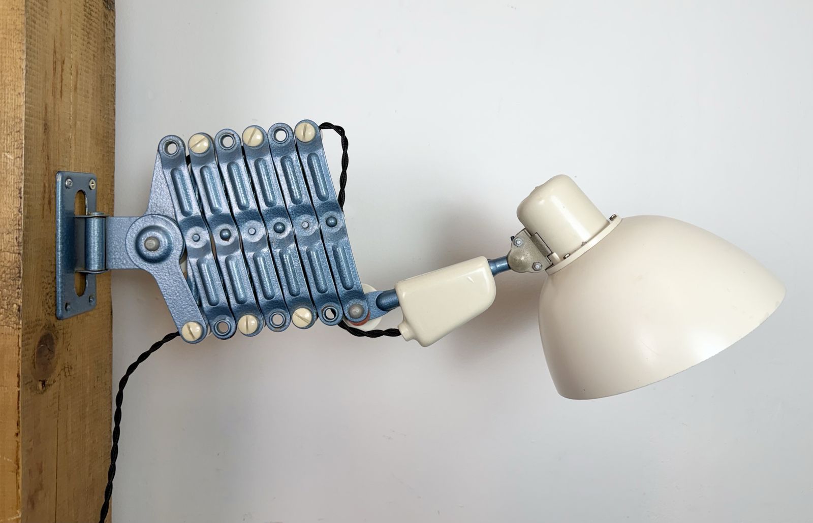 Industrial East German Scissor Lamp From Reif Dresden, 1950s, 2x photo for sale