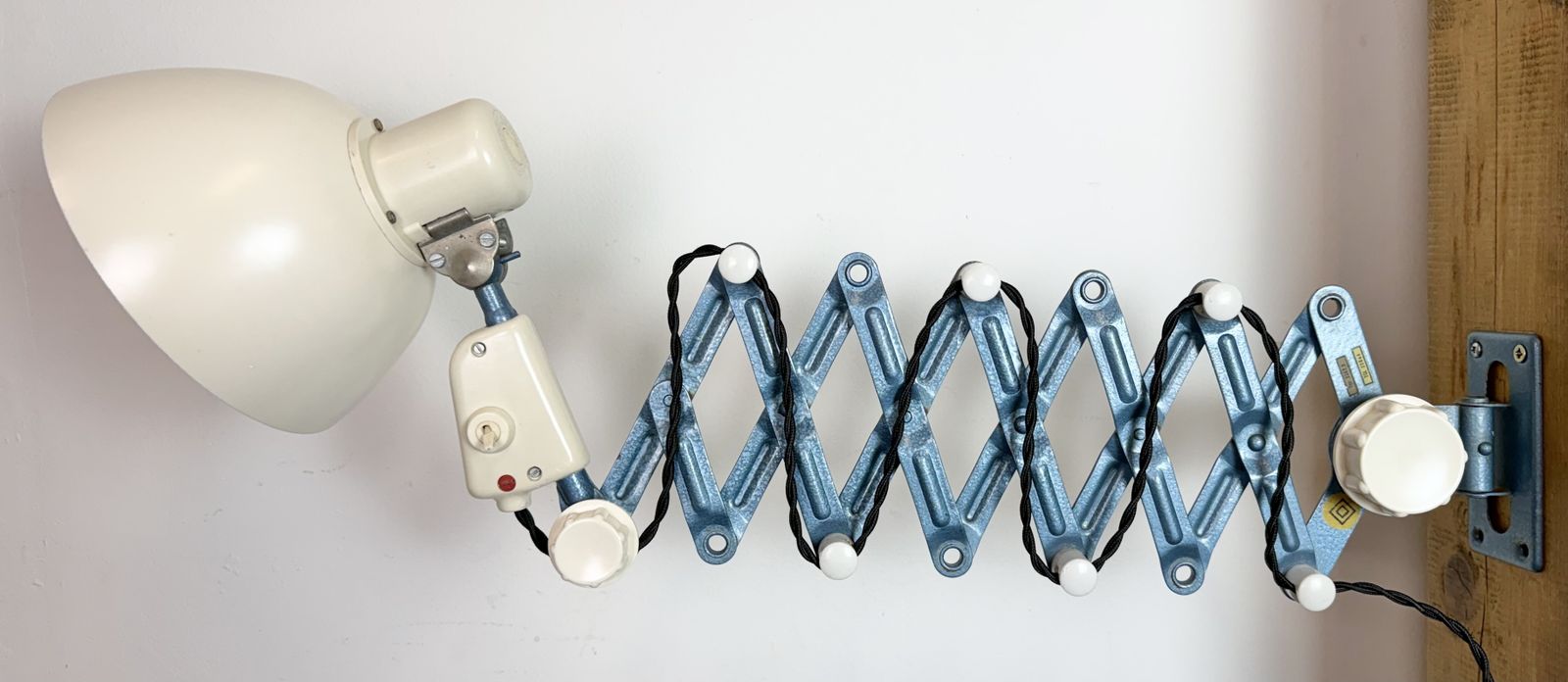 289.0 Industrial East German Scissor Lamp From Reif Dresden, 1950s, 2x photo